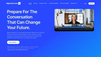 Digitalinterview AI website image