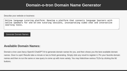 Domainotron image