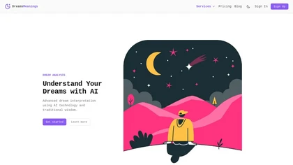 Dreams Meanings website image