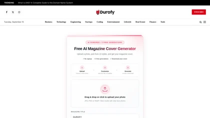 Durofy website image