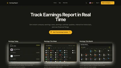 EarningsReport website image