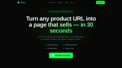 Ecopy website image