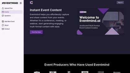 Eventmind website image