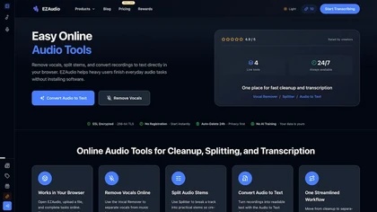 ezaudio.io website image