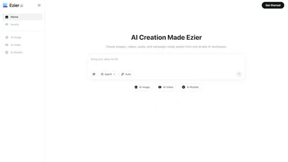 Ezier AI website image