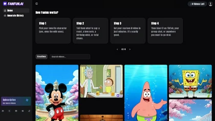 Fanfun AI website image