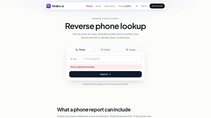 Findsio website image