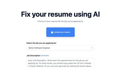 Fix My Resume image