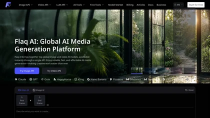 Flaq AI website image