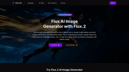 Flux.2 AI website image
