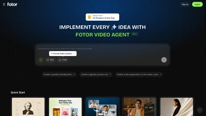 Fotor Video Agent website image