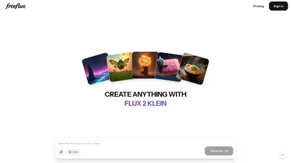Freeflux AI website image