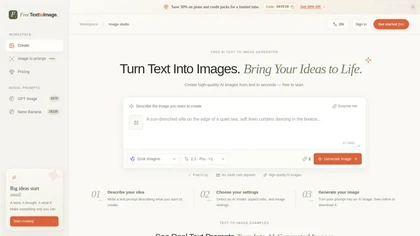 FreeTexttoImage website image
