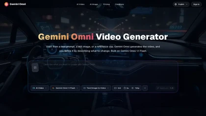 GeminiOmni.video website image