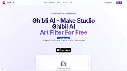 Ghibli AI website image