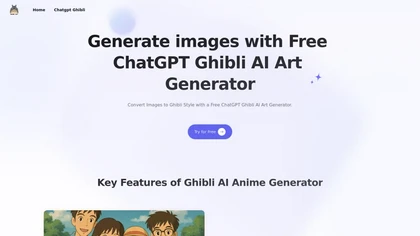 GhibliArt.ai website image