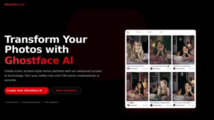 Ghostface-AI.app website image