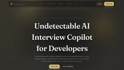 GhostInterview website image