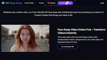 GIFFaceSwap.ai website image