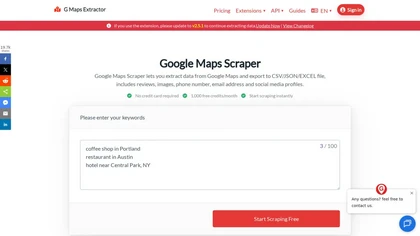 G maps extractor website image