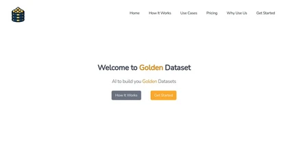 Golden Dataset website image