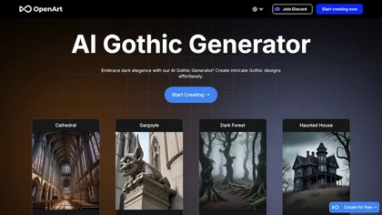 Gothic - Openart.ai website image