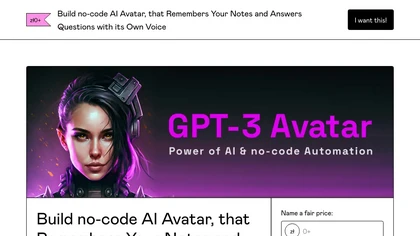 GPT-3 AI Avatar image