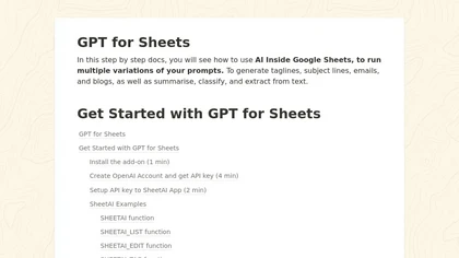 GPT For Sheets image