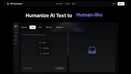 GPTHumanizer website image