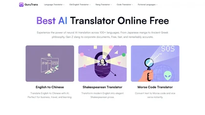 GuruTrans website image