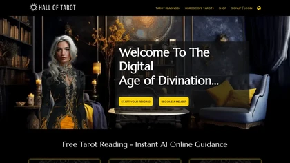Hall of Tarot website image
