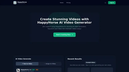 HappyHorse.cv website image