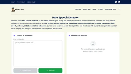 Hate Speech Detector AI image