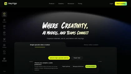 HeyVigo website image