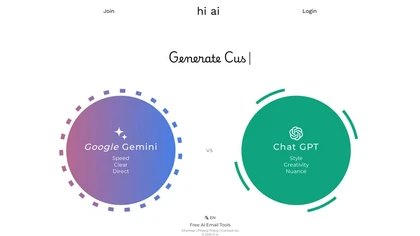 Hi AI website image