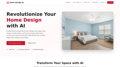 Home Design AI website image