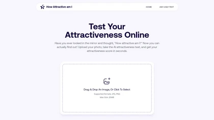 How Attractive Am I website image