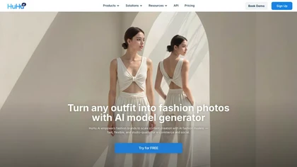 Huhu.ai website image