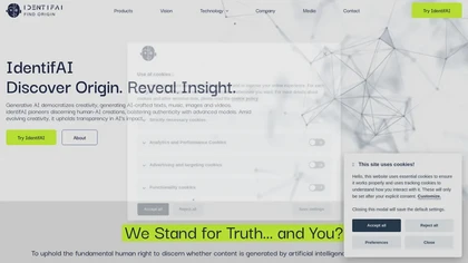 identifAI website image