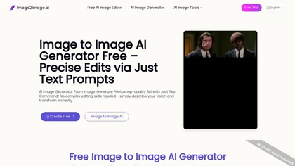 Image to Image AI website image