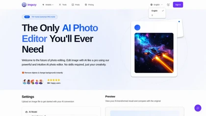 Imgezy website image