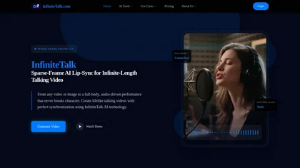 InfiniteTalk website image