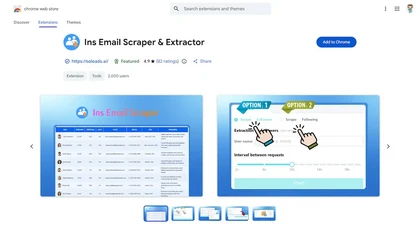 Instagram Email Scraper website image