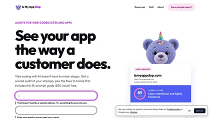 Is My App Slop website image