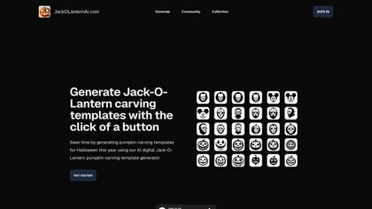 Jack-O-Lantern Ai website image