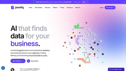 Jsonify website image