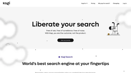 Kagi.com website image