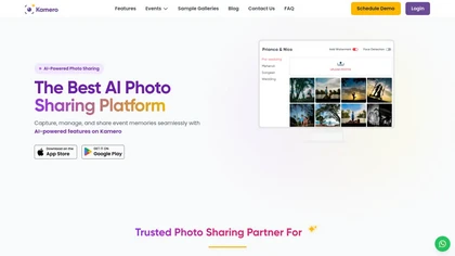 Kamero website image