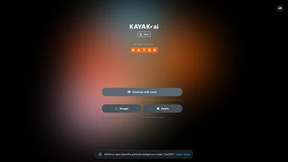 Kayak.ai website image