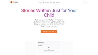 KidTeller website image